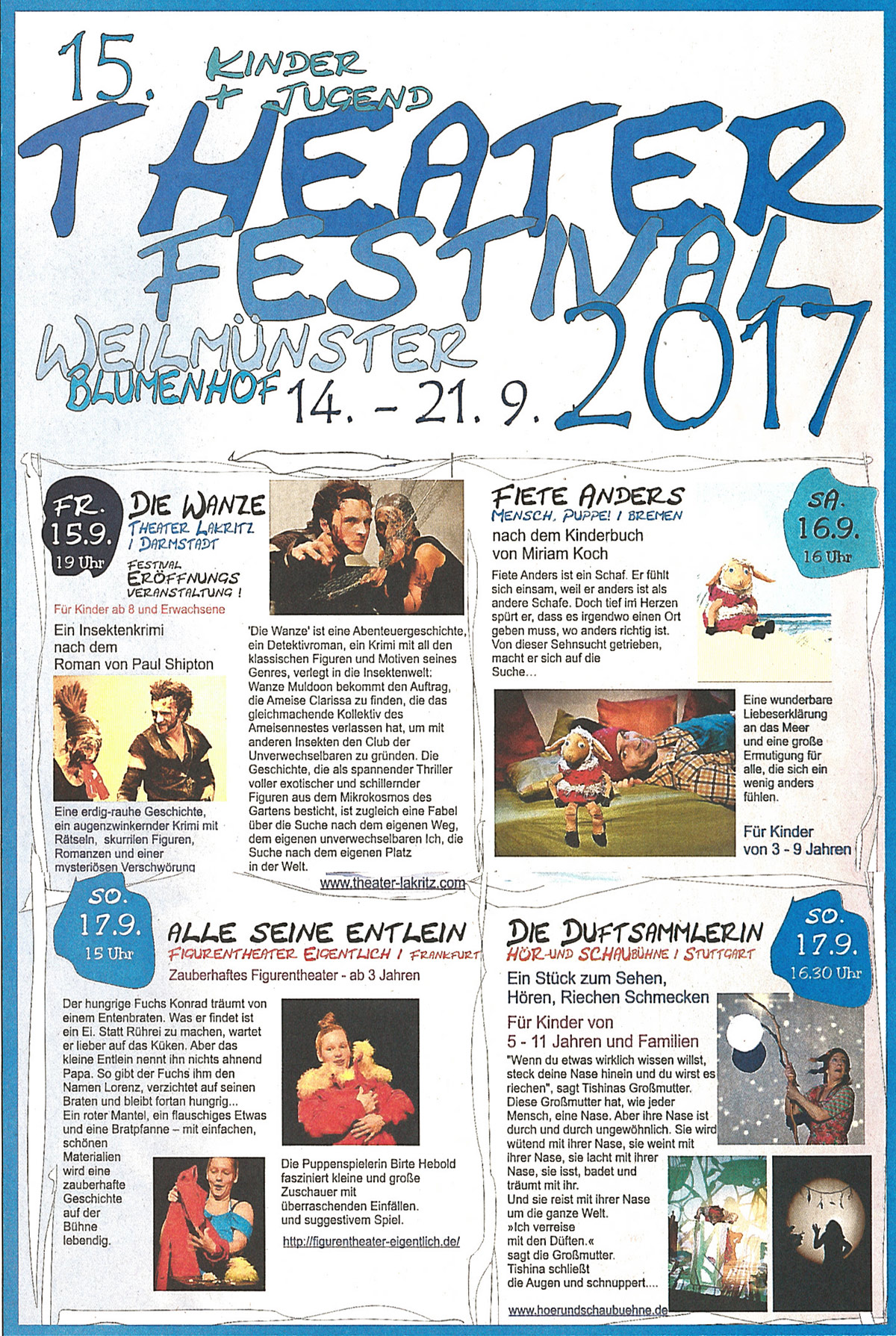 aktuelles Blumenhof theaterfestival programm